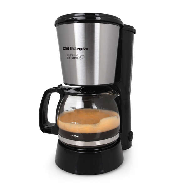 Orbegozo CG 4016 Cafetera de Goteo Aroma Perfecto - Potencia 650W - Capacidad 6 Tazas - Filtro Permanente - Deposito con Indicador de Nivel de Agua - Mantenimiento Caliente 30min - Desconexi
