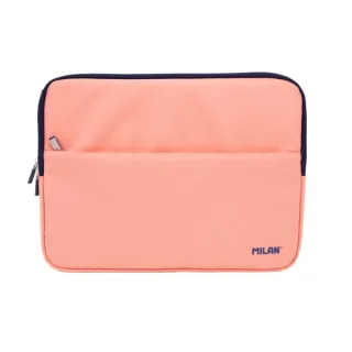 Milan Coleccion 430 Funda para Portatil hasta 13" - Forro Atercipelado - Bolsillo Delantero - Cierre de Cremallera - Color Rosa