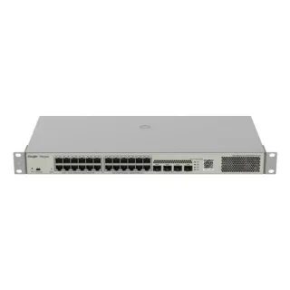 Ruijie RG-NBS3100-24GT4SFP-P-V2 Switch Gestionado en Capa 2 - Montaje en Rack 1U - 24 Puertos Ethernet hasta 1Gbps - 4x SFP 1Gbps - PoE/PoE+ hasta 370W - Color Acero