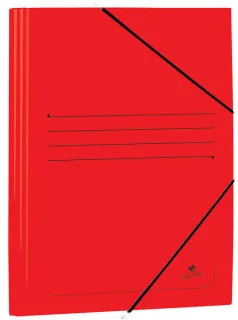 Mariola Carpeta de Carton Estucado con Solapas Folio 500gr/m2 - Medidas 34x25x1cm - Cierre con Goma Elastica - Color Rojo · Pack de 20 uds.