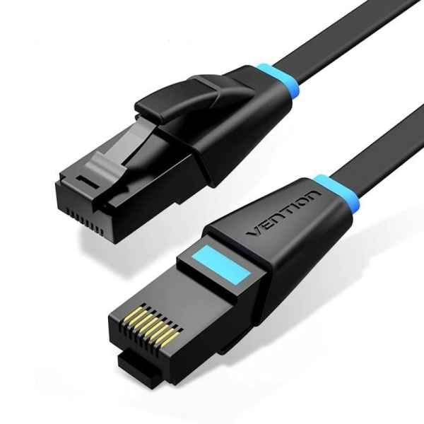 Vention Cable de Red - Cat.6a UTP - Longitud 10m - Velocidad hasta 1Gbps - 32AWG - Color Negro