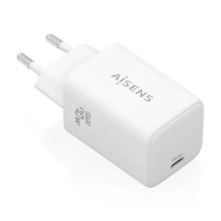 Aisens Cargador GAN 70W - 1x USB-C PD3.2 QC4.0 - Color Blanco