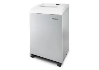 Dahle 106 Destructora de Papel Manual Corte en Tiras P-2 - Destruye hasta 22 Hojas - Papelera de 60L - Ruedas Giratorias con Freno - Destruye Papel, Tarjetas, Clips, Cd`s - Color Blanco