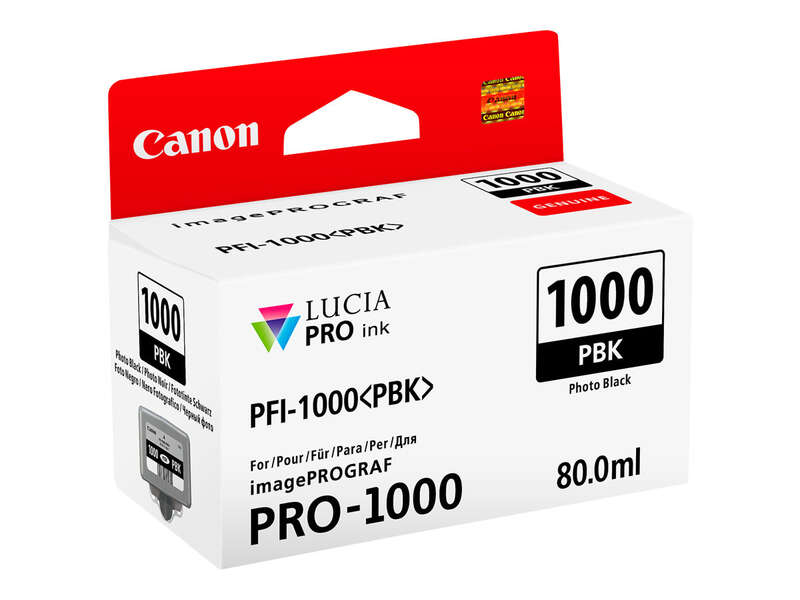 Canon PFI1000 Negro Photo Cartucho de Tinta Original - 0546C001/PFI-1000PBK