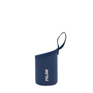 Milan 430 Since 1918 Funda de Neopreno para Botellas Isotermicas de 0.35L - Agarre Antideslizante - Ayuda a Mantener la Temperatura - Protege la Botella - Color Azul Marino
