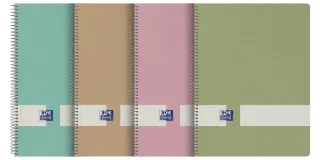 Oxford Nature Europeanbook A4+ Tapa Dura 5x5 80 Hojas - Cuaderno Ecologico - Tamaño A4+ - Tapa Dura Resistente - 80 Hojas Cuadriculadas 5x5 · Pack de 5 uds.