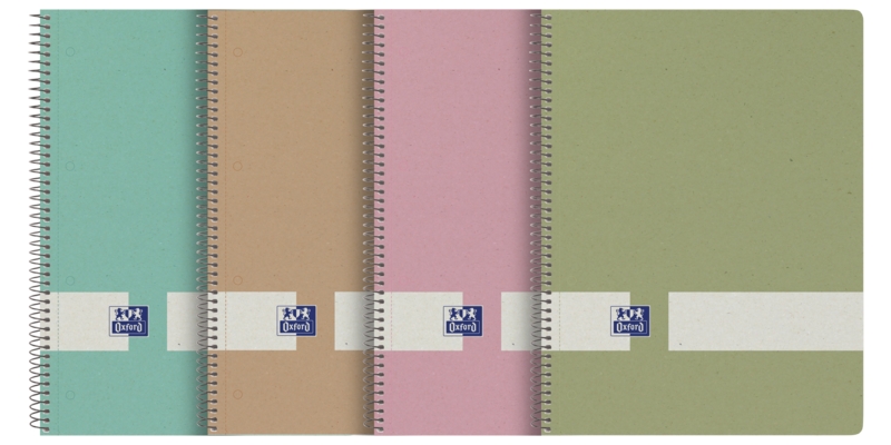 Oxford Nature Europeanbook A4+ Tapa Dura 5x5 80 Hojas - Cuaderno Ecologico - Tamaño A4+ - Tapa Dura Resistente - 80 Hojas Cuadriculadas 5x5 · Pack de 5 uds.