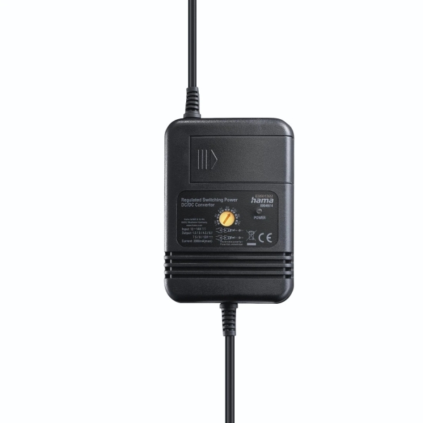 Hama Fuente de Alimentacion para Coche 24W - Voltaje Variable - Color Negro