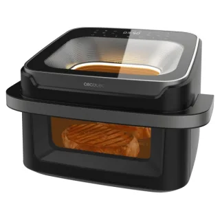 Cecotec Cecofry Advance 10000 Full Vision Freidora de Aire - 2200W - Capacidad 10L - Temperatura Regulable hasta 200ºC - Asa de Tacto Frio - Ventana de Visualizacion - Color Negro