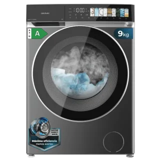Cecotec Bolero DressCode 9970 Direct Drive Steel Lavadora de Carga Frontal - Capacidad 9kg - Velocidad 1400rpm - Puerta XXL - 11 Programas - Color Gris Oscuro