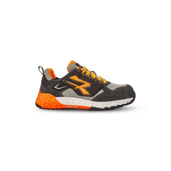 U-Power Red Stratos Jaime ESD Calzado de Seguridad - Talla 35 - Material U-KNIT Elastico Transpirable - Puntera NanoFiber Sin Metal - Plantilla Antipinchazos - Suela U-Power Foam con Banda de Rodadura HRO - Protección S1PS HI HRO FO SR - Color Naranja