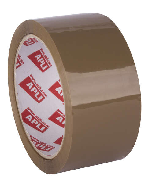 Apli Precinto Estandar Silencioso 48mmx66m Polipropileno - Resistente al Desgarro - Adhesivo de Alta Calidad - Facil de Cortar - Color Marron · Pack de 36 uds.