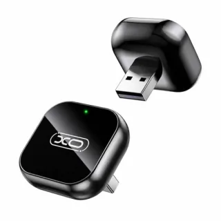 XO CZ026 Conversor CarPlay Inalambrico - USB-A - USB-C - Vinculacion Automatica - Solo iPhone - Conexion Inalambrica - Color Negro
