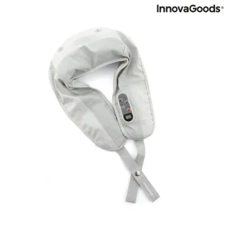 Innovagoods Tappilan Masajeador Electrico 2 en 1 - 20W - Cable 155cm - Pantalla LCD - 20 Niveles de Intensidad - Apagado Automatico - Funcion Calor - 100x53x4.5cm - Color Blanco