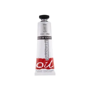 Daler Rowney Graduate Pintura al Oleo - Tubo de Aluminio - 38ml - Color Plata