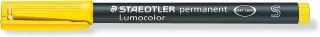 Staedtler Lumocolor Permanent 313 Rotulador Permanente de Punta Fina - Trazo 0.4mm Aprox - Secado Rapido - Color Amarillo · Pack de 10 uds.