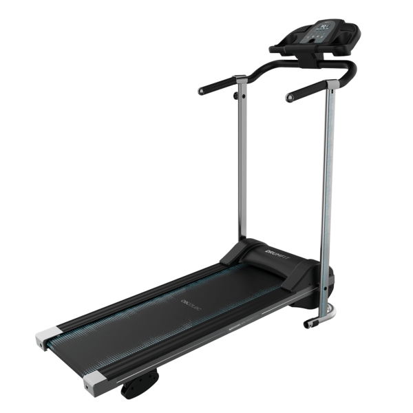 Cecotec DrumFit WayHome 800 Prometeo Cinta de Correr Plegable - 550W - Velocidad hasta 10km/h - 12 Programas Predefinidos - Portabotellas y Soporte Movil - Superficie 100x40cm - Color Negro