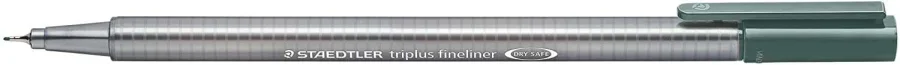 Staedtler Triplus Fineliner 334 Rotulador de Punta Fina - Trazo de 0.3mm - Tinta Base de Agua - Color Gris Calido · Pack de 10 uds.
