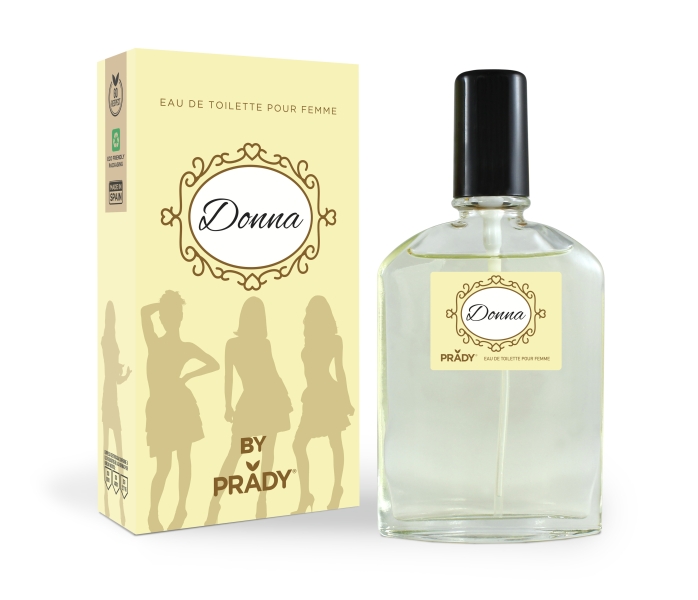 Prady Colonia de Mujer Donna - Frasco de 90 ml - Spray Pulverizador