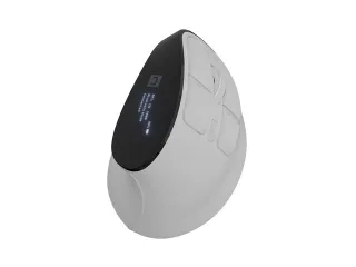 Natec Euphonie Pro Raton Optico Vertical Inalambrico - 2.400 dpi - Bluetooth + 2,4Ghz - 9 Botones - Color Blanco