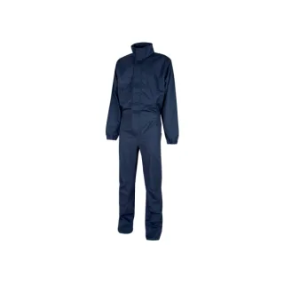 Upower Roma Mono de Trabajo con Tejido Policoton Mechanical Stretch - Talla 2XL - Multiples Bolsillos, Cintura y Puños Elasticos, Rodillas Preformadas, Triple Costura - Color Azul Oscuro Wes