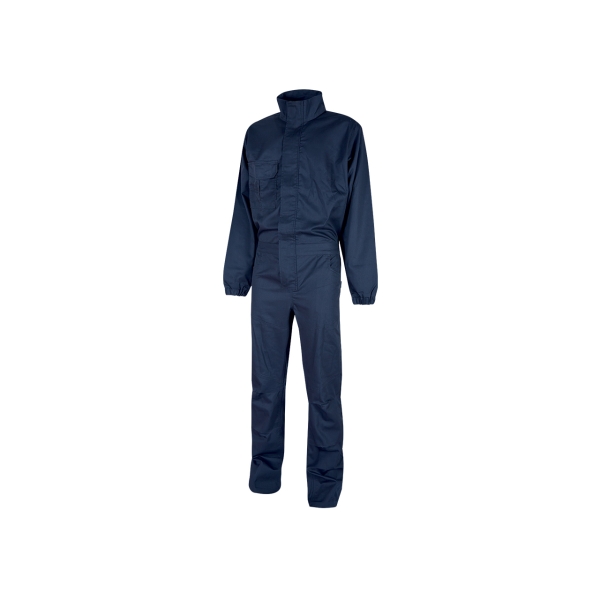 Upower Roma Mono de Trabajo con Tejido Policoton Mechanical Stretch - Talla 2XL - Multiples Bolsillos, Cintura y Puños Elasticos, Rodillas Preformadas, Triple Costura - Color Azul Oscuro Wes