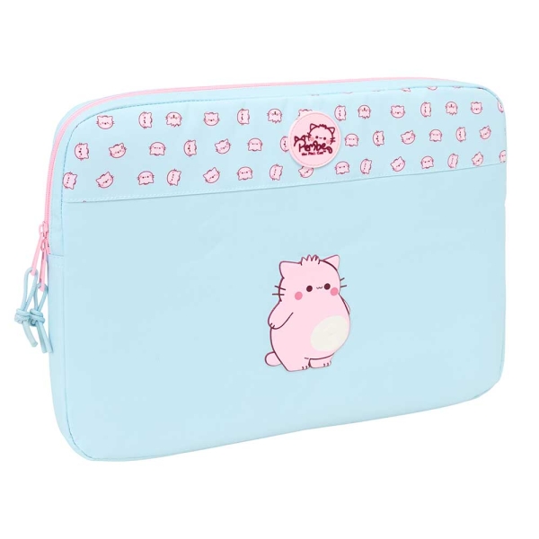 Safta Pembe The Pink Cat Funda para Portatil hasta 15.6" - Alojamiento Acolchado - 3.80L - Proteccion contra Golpes - 395x35x275mm - Color Azul Claro