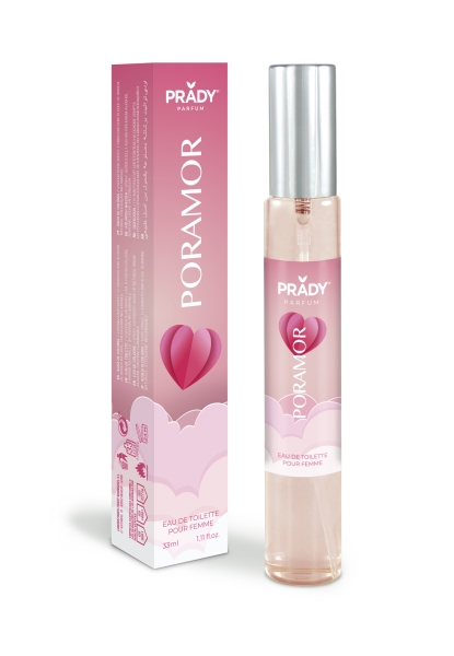 Prady Colonia de Mujer Poramor - Frasco de 33 ml - Spray Pulverizador