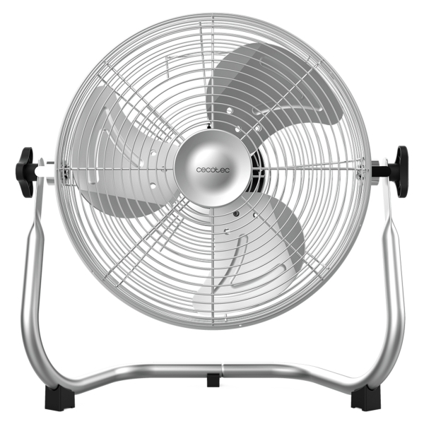 Cecotec EnergySilence 1000 Pro Ventilador Industrial de Suelo con 3 Aspas - Potencia de 40W - Diametro de 30cm - 3 Velocidades - Uso Sencillo - Acero Inoxidable - Base Estable - Rejilla Prot