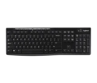Logitech K270 Teclado Inalambrico USB Frances - Resistente a Salpicaduras - Teclas de Acceso Rapido