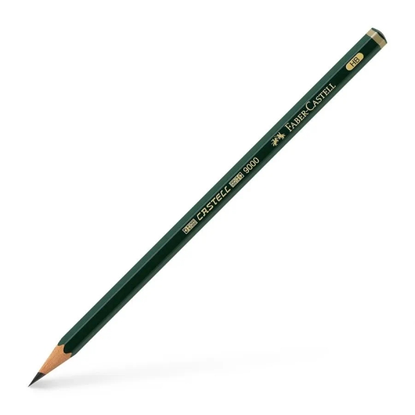 Faber-Castell Castell 9000 Lapiz de Grafito HB - Mina Resistente a la Rotura - Ecologico · Pack de 12 uds.