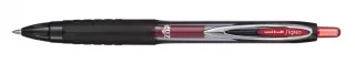 Uni-ball UMN-207E Roller de Tinta - Punta de Bola 0.7mm - Grip de Caucho Antifatiga - Tinta Pigmentada Resistente a Luz y Agua - Color Rojo · Pack de 12 uds.