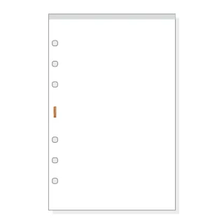 Finocam R567 Bloc de Notas para Agendas Open - Perforado - Formato 500 - 117x5x181mm - Liso - Color Blanco