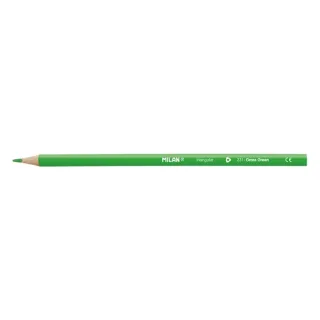 Milan Unicolor Lapices de Color Verde Claro - Triangular - Color Verde Claro · Pack de 12 uds.