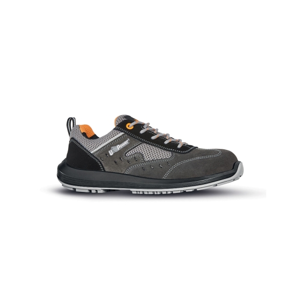 Upower Sprint O ESD Calzado de Seguridad Bajos - Talla 35 - Ligereza y Confort, Gamuza Airnet, Transpirables, AirToe Composite, Antiperforacion, Antideslizante, Proteccion S1 FO SR - Color G
