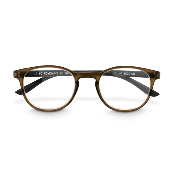 Hama Gafas de Lectura de +2.0 Dioptrias - Montura de Plastico Reciclado - Unisex - Color Marron