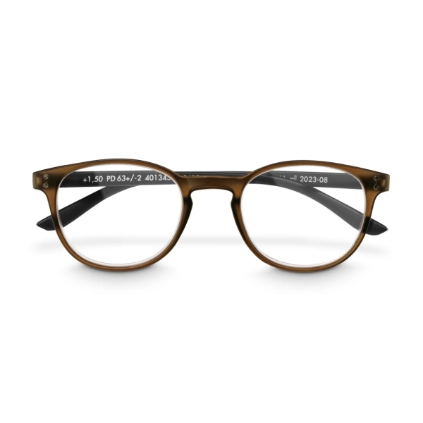 Hama Gafas de Lectura de +2.0 Dioptrias - Montura de Plastico Reciclado - Unisex - Color Marron