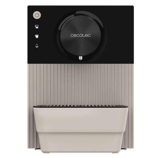 Cecotec Cremmaet Cube Beige Cafetera Superautomatica - 19bar - Deposito de 1.1L - Sistema de Prensado y Pre-Infusion - Sistema Thermoblock - Pantalla Tactil - Termoblock - Deposito de Cafe d
