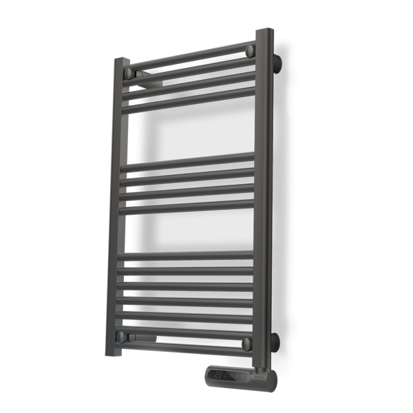 Cecotec ReadyWarm 9100 Toallero Electrico - Potencia de 500W - Pantalla LED - Control Tactil - Programador Semanal - 3 Modos de Uso - Temperatura Ajustable - Proteccion IP24 - 50x6x87cm - Color Gris