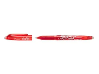 Pilot Frixion Ball Boligrafo de Gel Borrable - Punta de Bola 0.7mm - Trazo 0.4mm - Grip Ergonomico - Color Rojo · Pack de 12 uds.