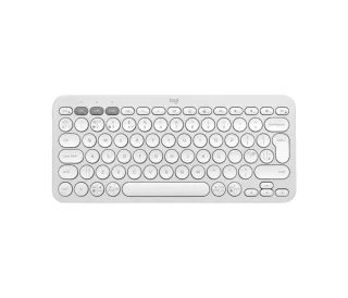 Logitech Pebble Keys 2 K380s Teclado Inalambrico - Bluetooth + RF Logi Bolt - Teclas Silenciosas de Perfil Bajo - Easy‑Switch para 3 Dispositivos - Formato Mini QWERTY - Bateria hasta 36 Mes