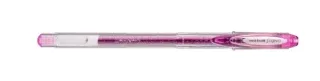 Uni-ball Signo Sparkling UM-120SP Roller de Tinta Gel - Punta de Bola 1mm - Tinta Pigmentada Resistente al Agua y Luz - Efecto Purpurina - Color Violeta Parma · Pack de 12 uds.
