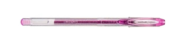 Uni-ball Signo Sparkling UM-120SP Roller de Tinta Gel - Punta de Bola 1mm - Tinta Pigmentada Resistente al Agua y Luz - Efecto Purpurina - Color Violeta Parma · Pack de 12 uds.