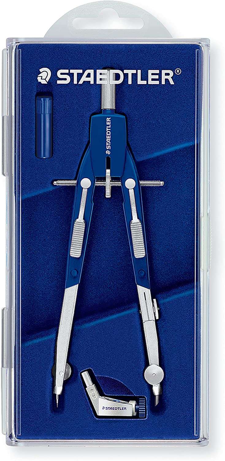 Staedtler Mars 552 01 Compas de Precision - Patas Articuladas - Ajuste Rapido