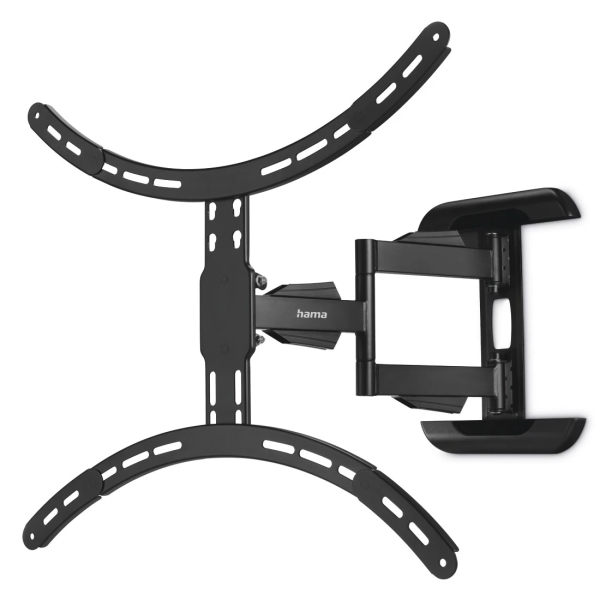 Hama Soporte de Pared para TV hasta 75" - Peso Max 45kg - Inclinable - Giratorio - VESA 600x500mm - Acero - Gestor de Cables - Nivel de Burbuja - Color Negro