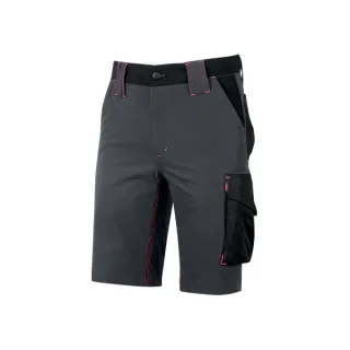 Upower Mercury Lady Pantalon Corto Elastico y Resistente - Talla 2XL - Repelente al Agua, Alta Transpirabilidad, Secado Rapido, Bolsillos Multifuncionales, Proteccion DPI1 - Color Gris Fucsi