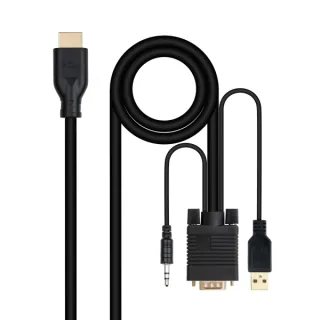 Nanocable Conversor VGA+Audio a HDMI M-M 1,8 m