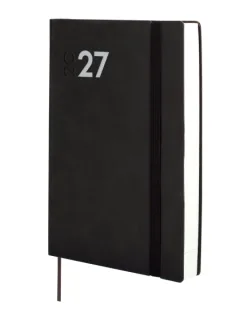 Finocam Dynamic Mara Agenda Profesional - Anual 2027 - 1 Dia por Pagina - Formato Y10 - 140x204mm - Goma Elastica - Tapa Blanda de PU - Esquinas Microperforadas - Papel de 80g/m2 - Color Neg