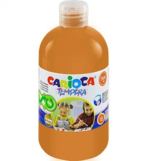 Carioca Botella de Tempera 500ml - Colores Superlavables - Faciles de Mezclar - Aplicable en Materiales Porosos - Alta Opacidad - Color Oro