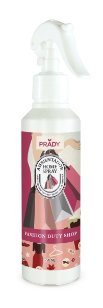 Prady Ambientador Home Spray Fashion Duty Shop - Frasco de 220 ml - Spray Pulverizador